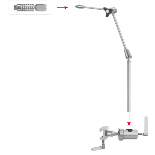Modularer Haltearm für Piccolino und Cervicalino