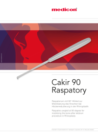 Medicon Cakir 90 Raspatorium zur Knochenmobilisierung in der Rhinoplastik